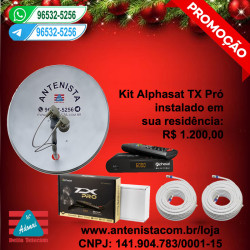 Kit AlphaSat com lnb carona.