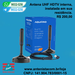 Antena digital interna instalada.