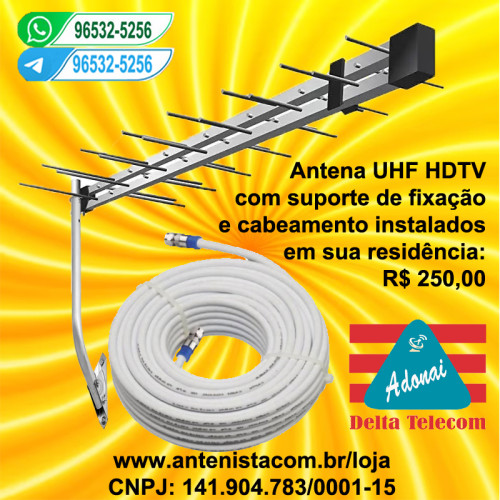 Antena digital 38 elementos instalada.