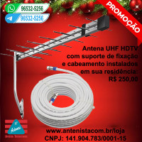 Antena digital 38 elementos instalada.