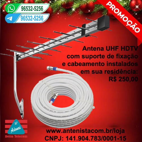 Antena digital 38 elementos instalada.