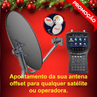 Apontamento de (01) uma antena offset