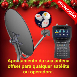 Apontamento de (01) uma antena offset