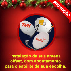 Instalação de 01 (uma) antena off-set.