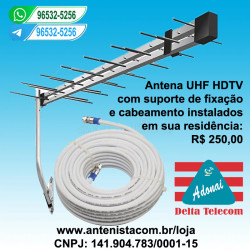 Antena digital 38 elementos instalada.