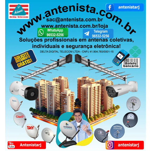 Antena coletiva digital terrestre.