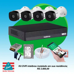 DVR 4 canais intelbras
