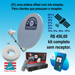 Kit claro pré pago instalado.