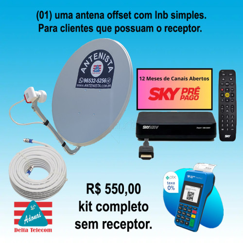 Kit sky conforto instalado. Kit sky conforto instalado.