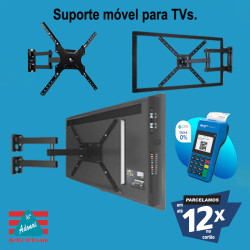 Suporte bi articulado instalado.