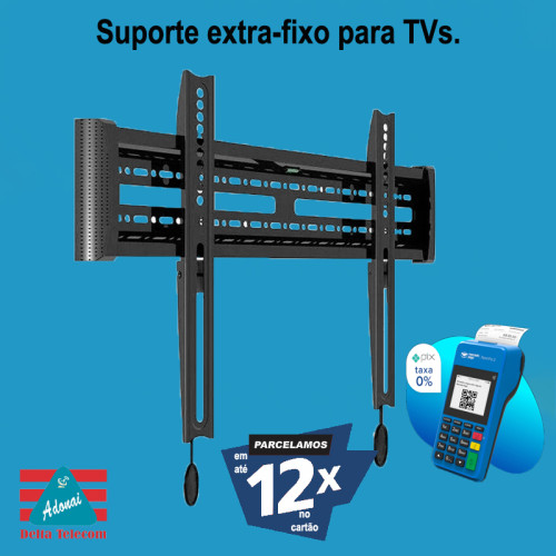 Suporte extra fixo para TV 32 a 80 polegadas - instalado.