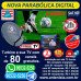 Kit Nova parabólica VIVENSIS com 03 receptores instalados. Kit Nova parabólica VIVENSIS com 03 receptores instalados.