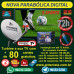 Kit Nova parabólica VIVENSIS com 03 receptores instalados.