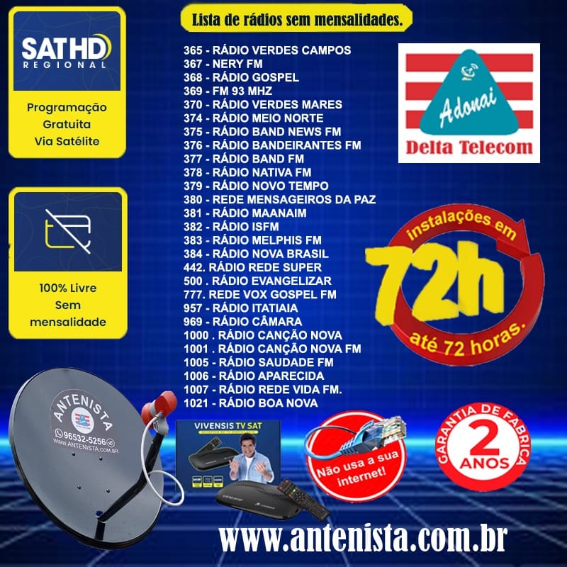 Antenista Carlos Roberto Antenista Delta Telecom Adonai Service